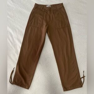 Urban Outfitters Women’s Pants/Cargos With Tie Bottoms Brown like new